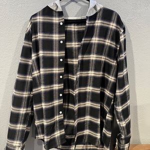 Flannel with hood